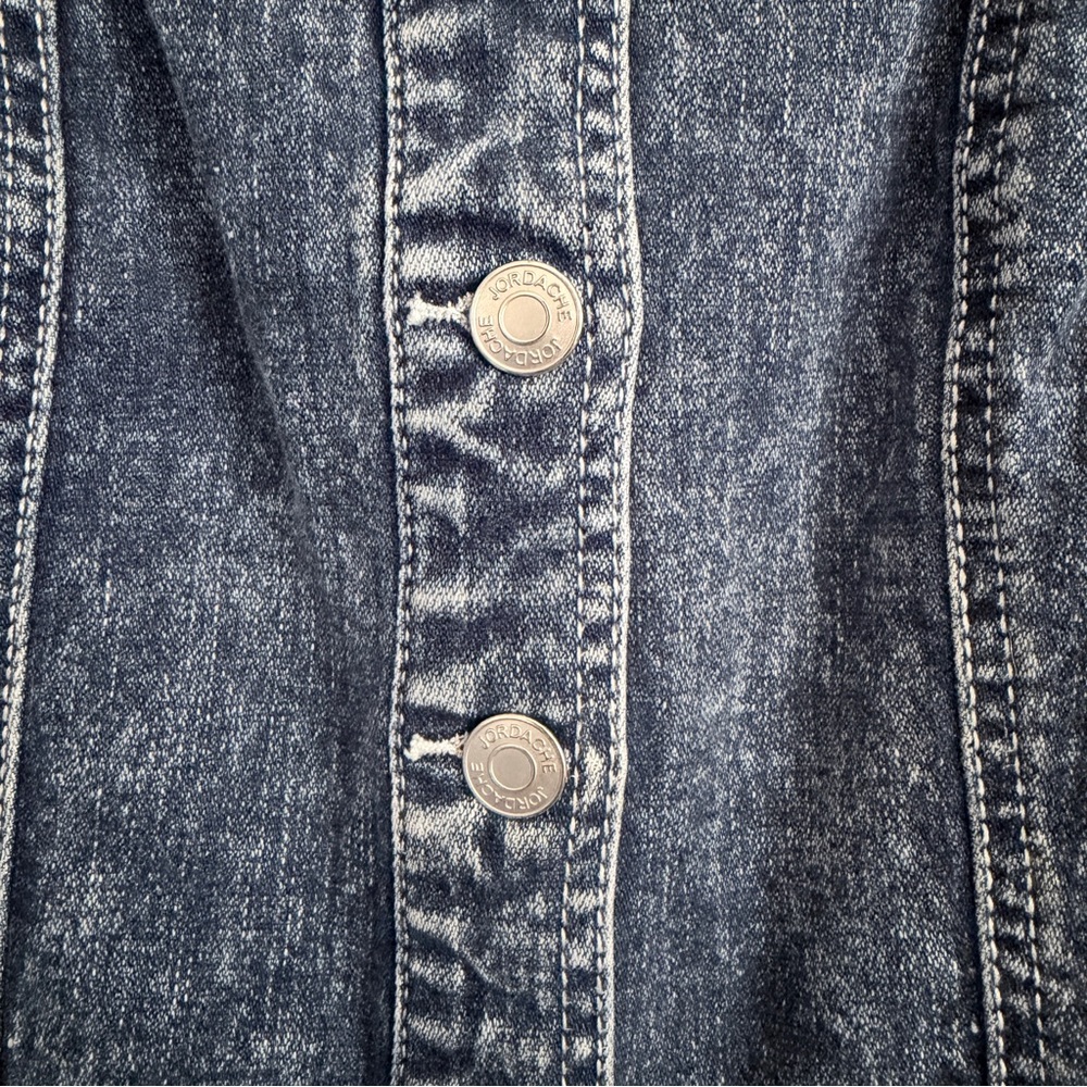 Vintage Jordache Sleeveless Button Up Acid Wash Denim Dress Size Small Y2K - Picture 6 of 13